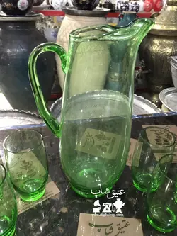 پارچ و لیوان چک اصل قدیمی