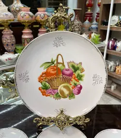 هفت پارچه کیک خوری معروف به مدل سبد میوه ساخت ژاپن و قدیمی