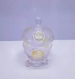 نقل خوری قدیمی بوهمیا چک کاملا سالم فوق العاده زیبا تمام کار دست قطر ۷ ارتفاع ۱۲