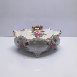 شکلات خوری لوزی ژاپنی کاملا سالم فوق العاده زیبا و قدیمی قطر ۱۶