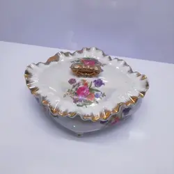 شکلات خوری لوزی ژاپنی کاملا سالم فوق العاده زیبا و قدیمی قطر ۱۶