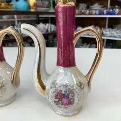 یک جفت گلابپاش دنسی ژاپنی اصل قدیمی ارتفاع ۱۸ سانت