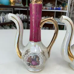 یک جفت گلابپاش دنسی ژاپنی اصل قدیمی ارتفاع ۱۸ سانت