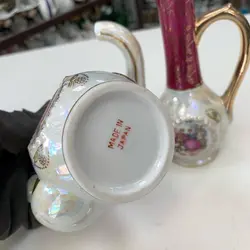 یک جفت گلابپاش دنسی ژاپنی اصل قدیمی ارتفاع ۱۸ سانت