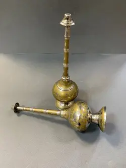 یک جفت گلابپاش برنجی قدیمی