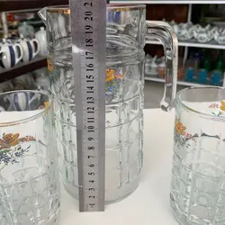 پارچ و لیوان فرانسه قدیمی