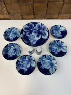 ۹ پارچه انار خوری ژاپنی قدیمی