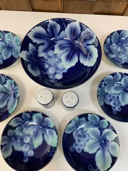 ۹ پارچه انار خوری ژاپنی قدیمی