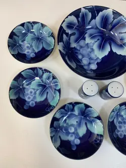 ۹ پارچه انار خوری ژاپنی قدیمی