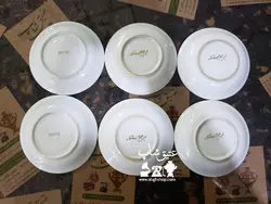 ۶ عدد نعلبکی شاه ژاپنی قدیمی و اصل کم یاب سالم و زیبا