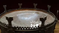 منقل روسی قدیمی قطر ۴۵ سانت ۵۲۰۰ گرم کاملا سالم به شرط کفی مس چکشی بکربکر