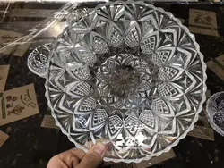 هفت پارچه آجیل‌ خوری فرانسوی قدیمی فوق العاده زیبا کاملا سالم و نو قطر کاسه ۲۳ پیاله ۱۱