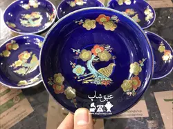 شش عدد نعلبکی ژاپن اصل قدیمی کاملا سالم و نو قطر ۱۲