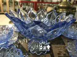 ست آجیل خوری کریستال اصل چک قدیمی فوق العاده زیبا و کم یاب کاملا سالم قطر کاسه بزرگ ۲۴ و ارتفاع ۱۸ قطرپیاله ۱۳ پیش دستی ۱۸ سانت