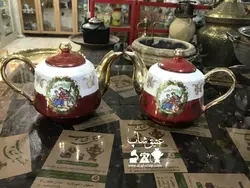 یک جفت قوری دنسی ژاپنی قدیمی سایز متوسط تمیز و زیبا