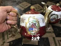 یک جفت قوری دنسی ژاپنی قدیمی سایز متوسط تمیز و زیبا