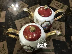 یک جفت قوری دنسی ژاپنی قدیمی سایز متوسط تمیز و زیبا