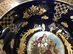 زیر و‌ رو ( قاب و قدح ) لیلی و مجنون قدیمی ساخت چین فوق العاده زیبا پرکار و کم یاب کاملا سالم و نو قطرکاسه ۲۵ بشقاب ۳۱