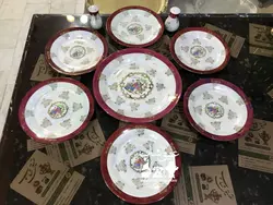 خیارخوری دنسی ژاپنی قدیمی خیارخوری دنسی ژاپنی قدیمی فوق العاده زیبا کاملا سالم و تمیز قطر بشقاب ۲۵ پیش دستی ۱۹ ارتفاع نمکدان ۸