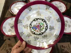 خیارخوری دنسی ژاپنی قدیمی خیارخوری دنسی ژاپنی قدیمی فوق العاده زیبا کاملا سالم و تمیز قطر بشقاب ۲۵ پیش دستی ۱۹ ارتفاع نمکدان ۸