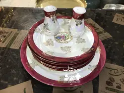 خیارخوری دنسی ژاپنی قدیمی خیارخوری دنسی ژاپنی قدیمی فوق العاده زیبا کاملا سالم و تمیز قطر بشقاب ۲۵ پیش دستی ۱۹ ارتفاع نمکدان ۸