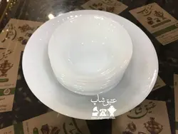 هفت پارچه / آجیل خوری کریستال آمریکایی اصل قدیمی، مارک usa کاملا سالم و نو کم یاب قطرکاسه ۲۱ / پیاله ۱۳ سانت