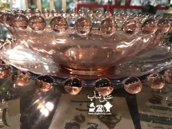 زیر و رو تیله ای کریستال اصل چک قدیمی با قدمت بالا، فوق العاده زیبا و کم یاب