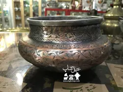 دخل مسی تمام قلم کهنه قاجاری کلکسیونی و موزه ای