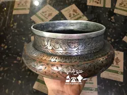 دخل مسی تمام قلم کهنه قاجاری کلکسیونی و موزه ای