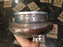 دخل مسی تمام قلم کهنه قاجاری کلکسیونی و موزه ای