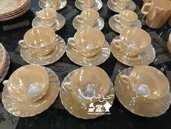 سرویس کریستال ۵۲ پارچه اصل مکزیکی قدیمی ، همگی تمیز و نو