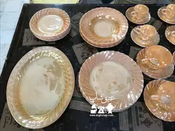 سرویس کریستال ۵۲ پارچه اصل مکزیکی قدیمی ، همگی تمیز و نو