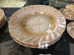 سرویس کریستال ۵۲ پارچه اصل مکزیکی قدیمی ، همگی تمیز و نو