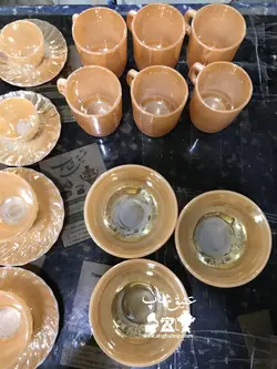 سرویس کریستال ۵۲ پارچه اصل مکزیکی قدیمی ، همگی تمیز و نو