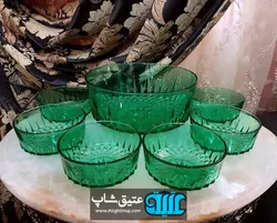 آجیلخوری کریستال، فرانسه،حک شده قدیمی،کمیاب