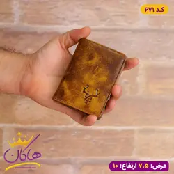 خرید کیف جا کارتی دست رنگ | فروشگاه هاکان مد