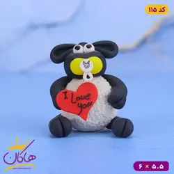 خرید مجسمه خمیری بره ولنتاینی فانتزی | هاکان مد