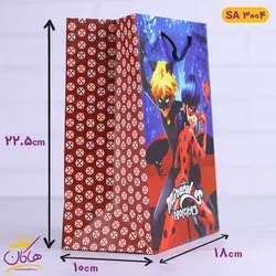 خرید ساک دستی دختر کفشدوزکی کاغذ گلاسه | غروشگاه هاکان مد