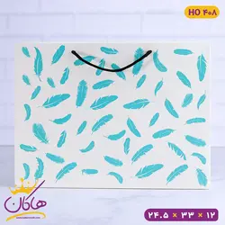 خرید ساک دستی طرح پر کاغذ گلاسه | فروشگاه اینترنتی هاکان مد