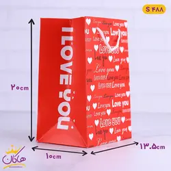 خرید ساک دستی طرح لاو یو گلاسه | فروشگاه اینترنتی هاکان مد