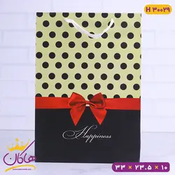 خرید و قیمت ساک دستی پاپیونی خال خالی | فروشگاه اینترنتی