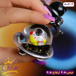 خرید و قیمت جاکلیدی اکواریومی سفینه فضانورد نشسته روی ماه|هاکان مد