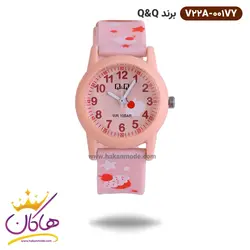 خرید و قیمت ساعت کیو اند کیو صورتی طرح کاپ کیک V22A-001VY |هاکان مد