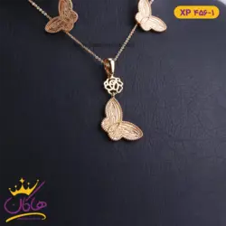 نیم ست استیل زنانه مدل گل و پروانه