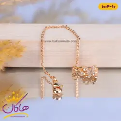 خرید و قیمت آویز ساعت استیل زنانه پروانه برجسته | هاکان
