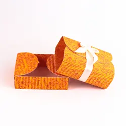 جعبه کادویی بدلیجات نارنجی کد 3