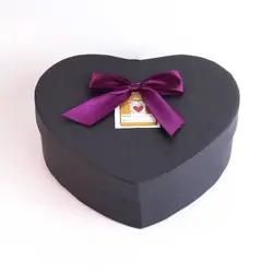 جعبه کادویی قلبی مشکی بزرگ کد 5049