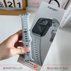 قیمت خرید بند اپلواچ برند Spigen مدل Sport Strap سایز 42_44_45_49 رنگ طوسی - پارس تل کمپانی