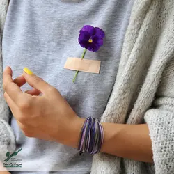 دستبند صلح و دوستی بنفشه - فروشگاه اینترنتی گروه صلح و دوستی سرو