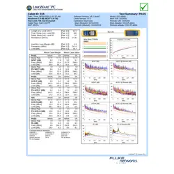 کابل شبکه نگرنس با تست چنل CAT6 UTP - اسپادانا الکتریک